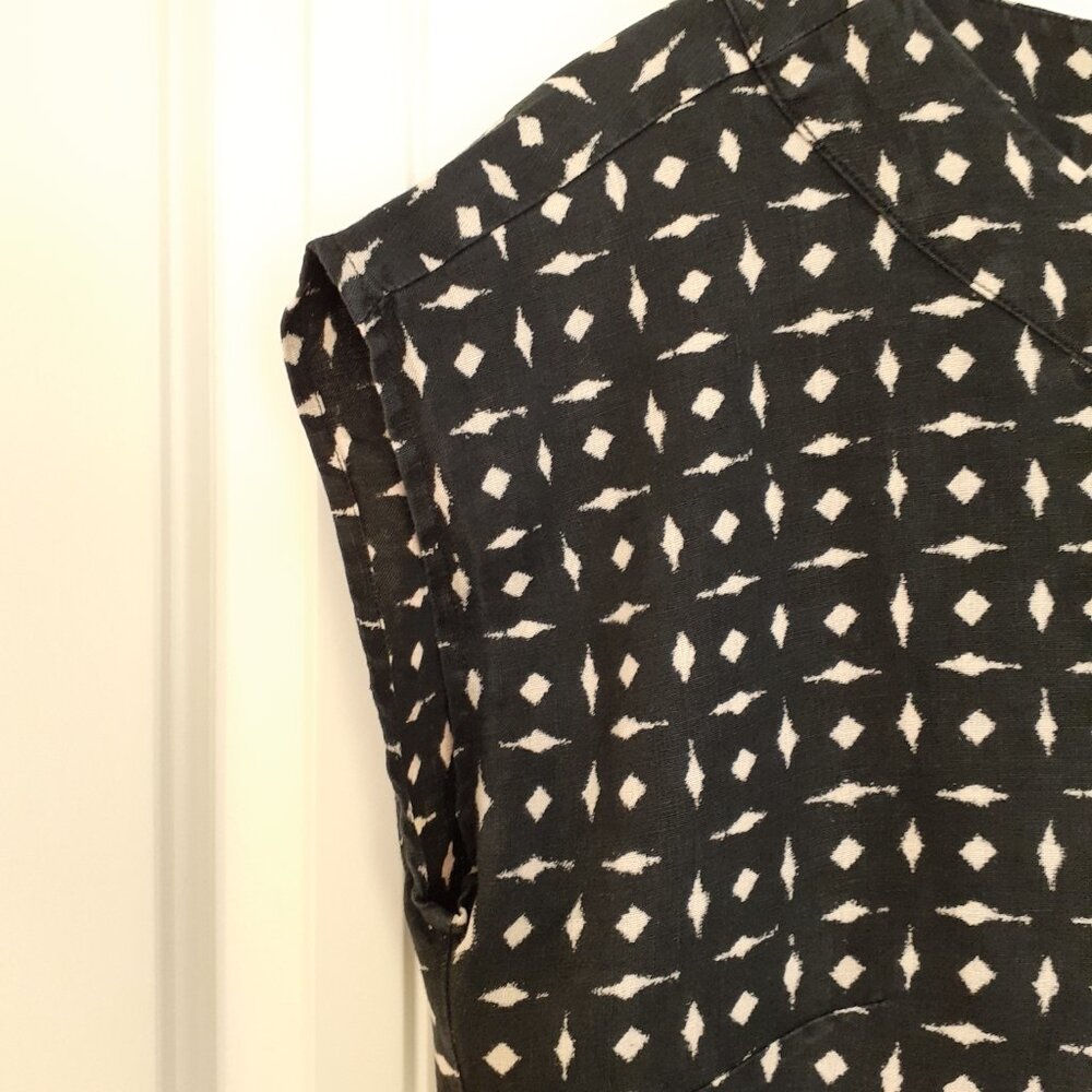 J. Jill Love Linen Shift Dress Black Size MP Petite - Picture 5 of 12
